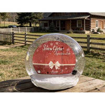 2.5m Inflatable snow globe: a dreamy decoration in winter