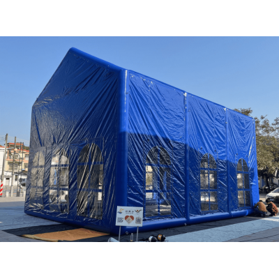 Large Blue Inflatable Tent Outdoor Event Shelter