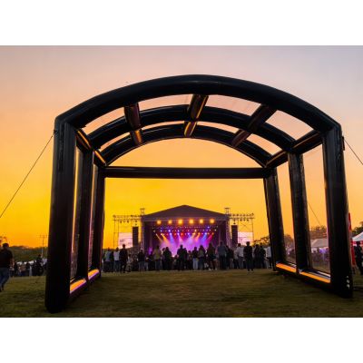 4x7m Inflatable Stage Tent with Clear Walls