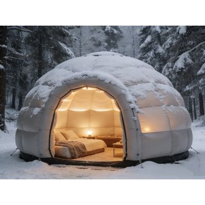 6M Diameter Air-Supported Inflatable Camping Dome Tent