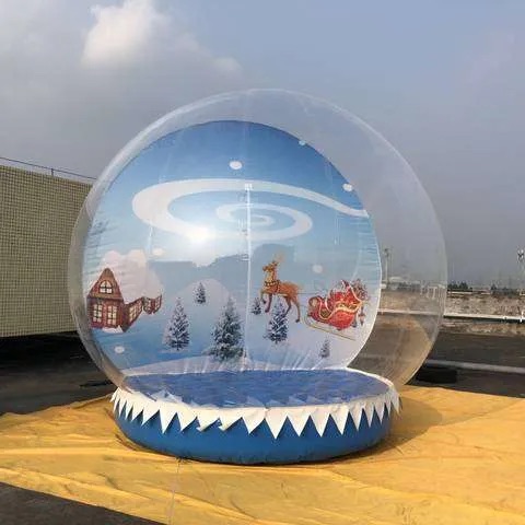 Inflatable Snow Globes with Solid Base