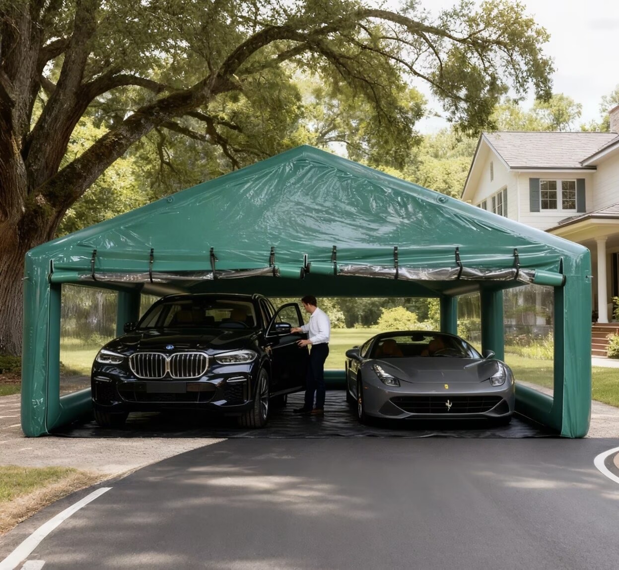 Customizable Airtight Inflatable Double Car Tent