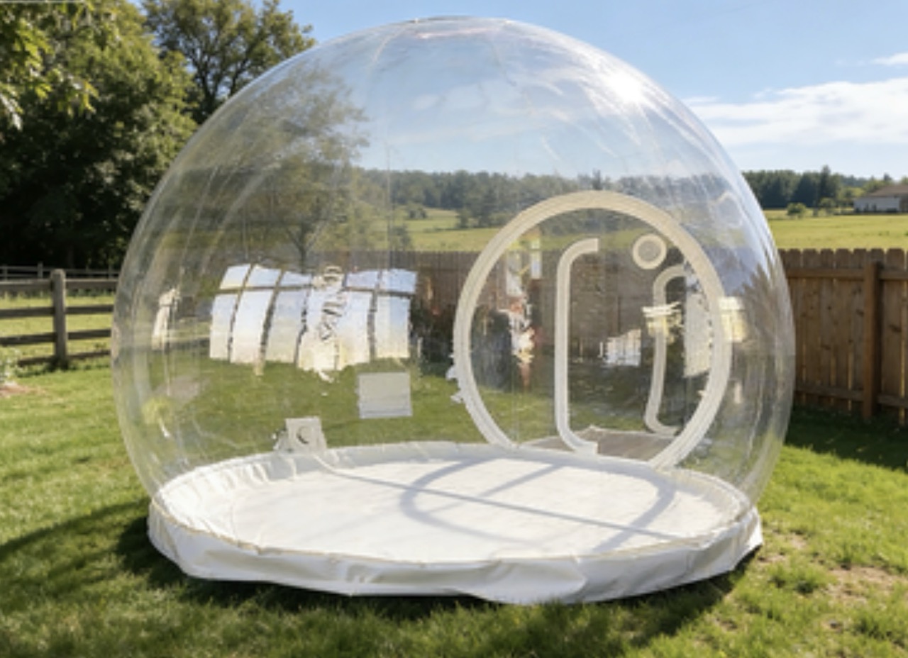4M Inflatable Transparent Bubble Tent with Tunnel